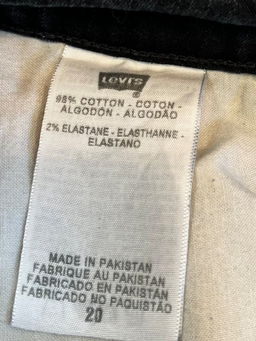 Levi's The Original Jean Leggings Black size 20 - Picture 6 of 8